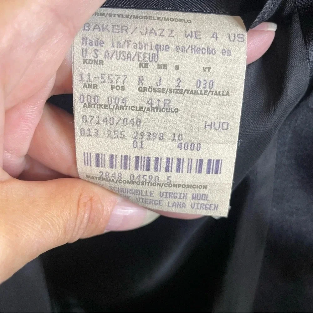 VTG Hugo Boss Baker Jazz Tuxedo Black Blazer Sports Jacket